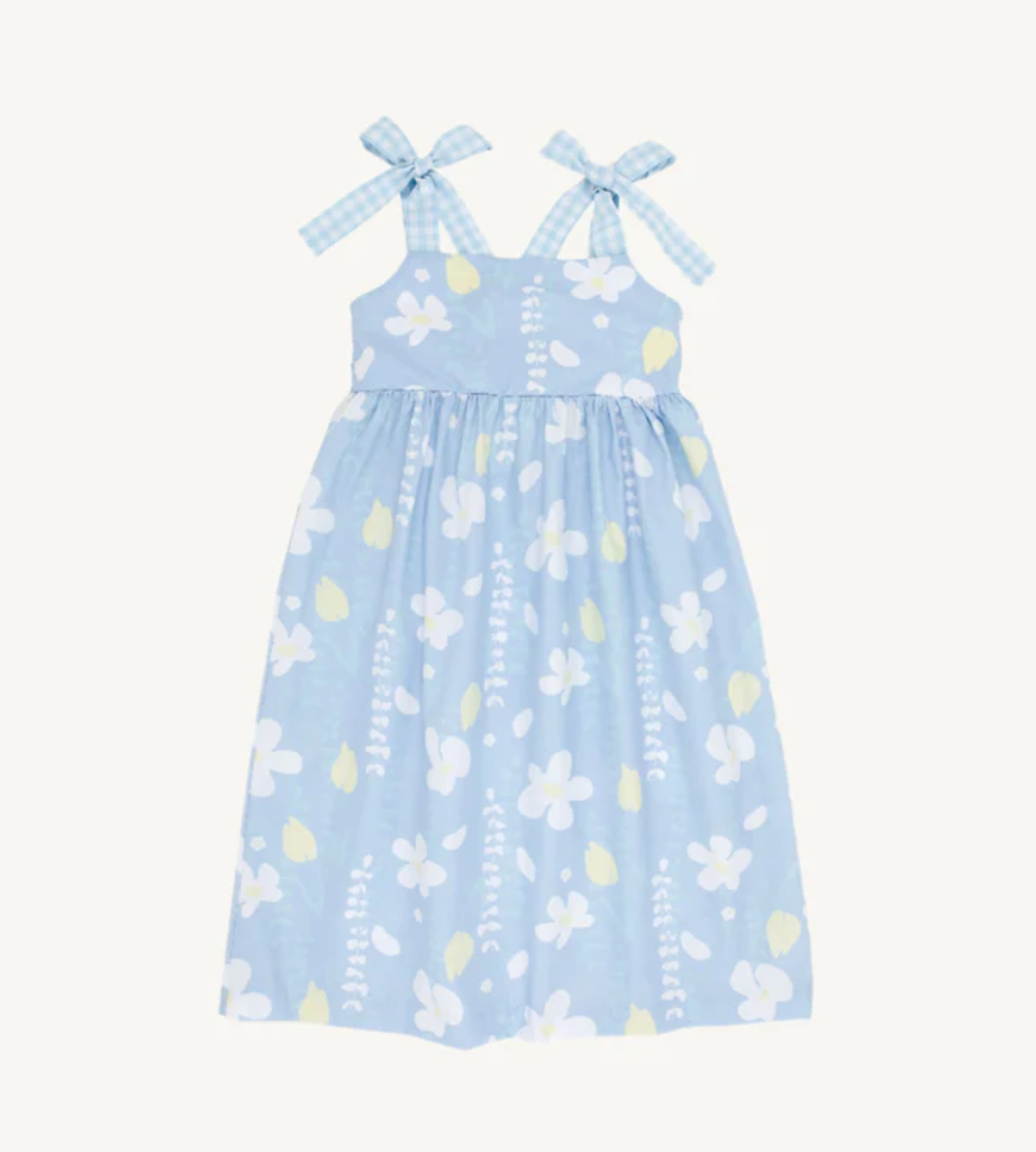 Water Street Wisteria with Buckhead Blue Gingham Macie Midi Dress