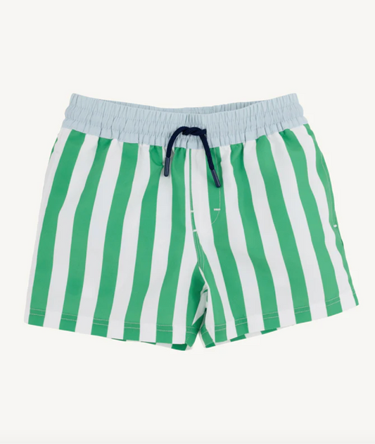 Kiawah Kelly Green Stripe with Buckhead Blue Turtle Bay Trunks