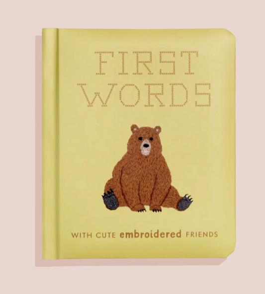 First Words w/ Cute Embroidered Friends