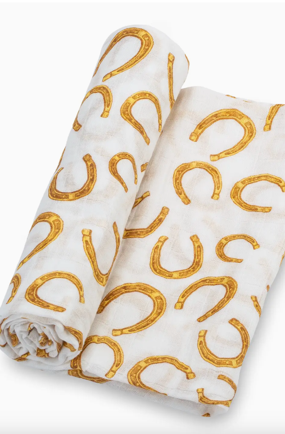 Lucky Horseshoe Baby Swaddle Blanket