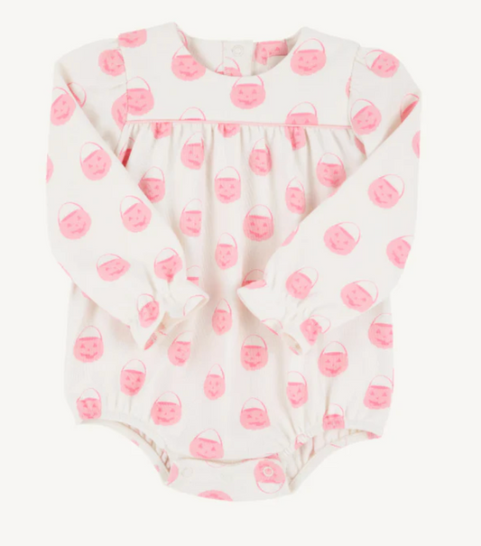 Vintage Prep Pumpkin Pails (Sandpearl Pink) with Sandpearl Pink Long Sleeve Penny's Play Bubble