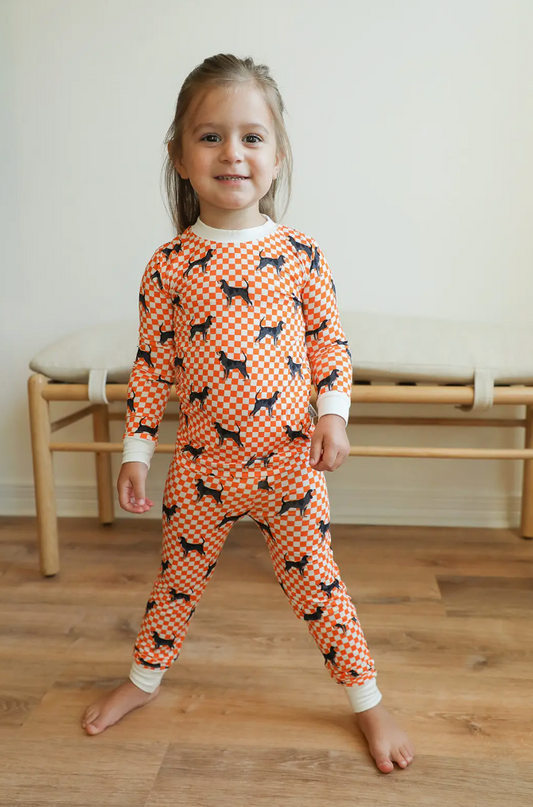 Coonhound Two-Piece Pajama Set