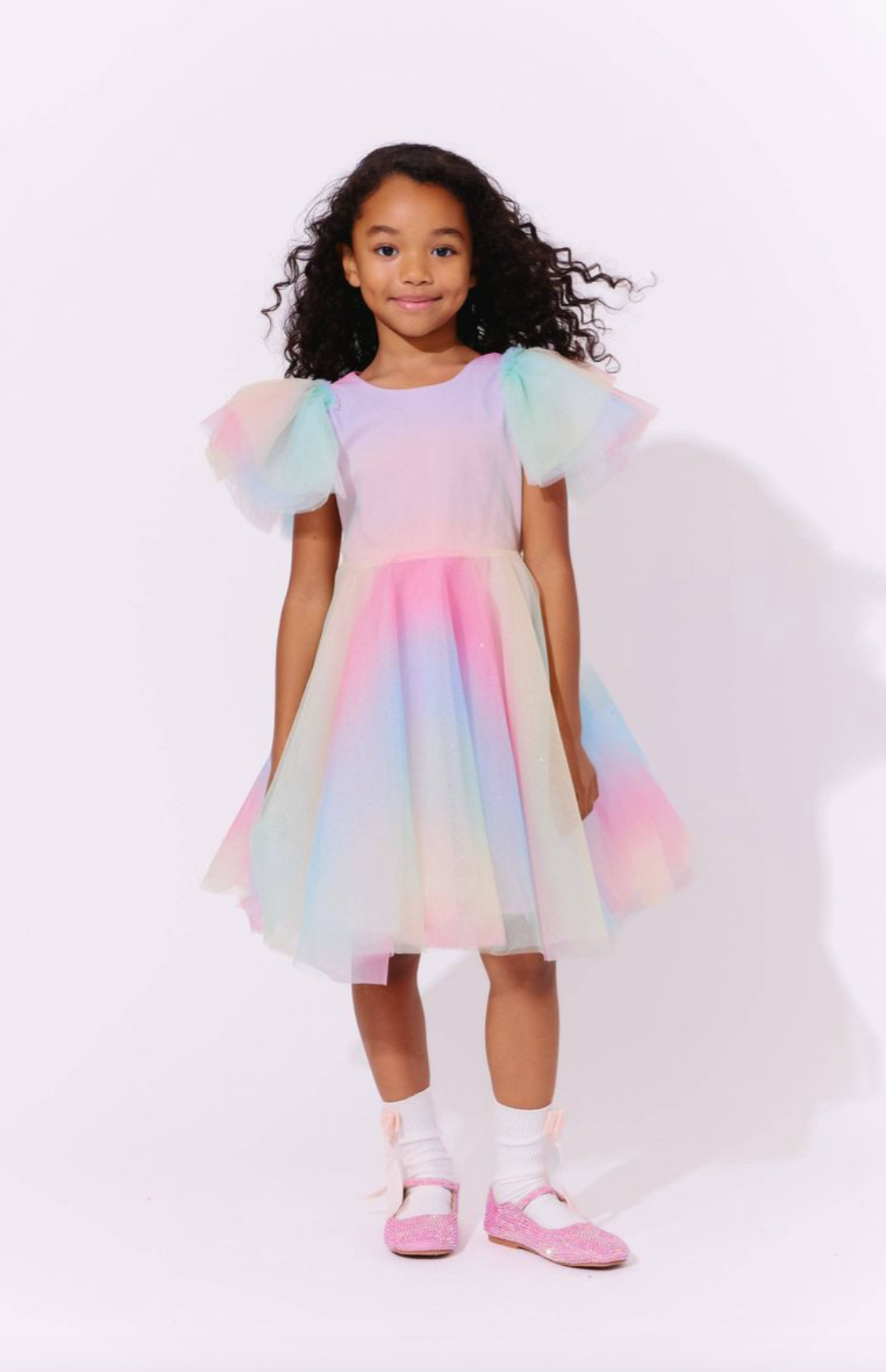 Sparkle Ombre Tulle Dress