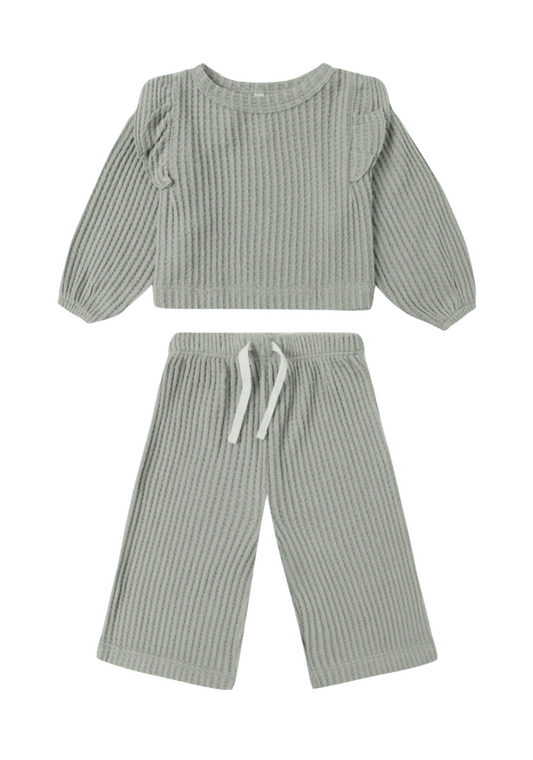 RUFFLE COZY SET || FERN