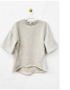 Cotton French Terry Short Sleeves Top and Pants Set-CHARCOAL