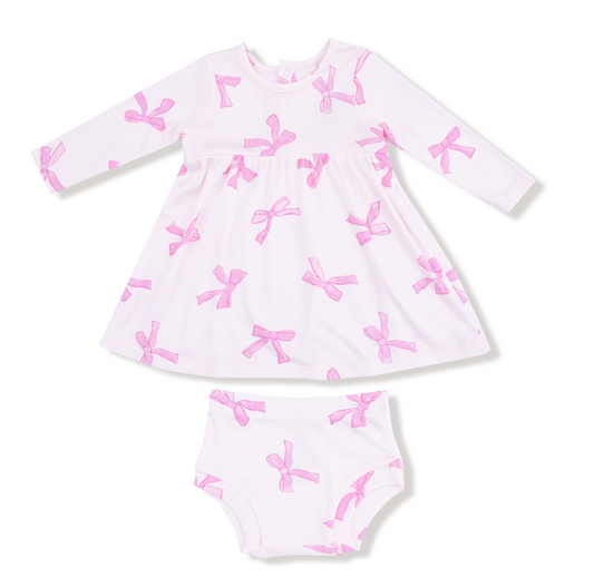 Pretty Bows - Simple Dress + Bloomer