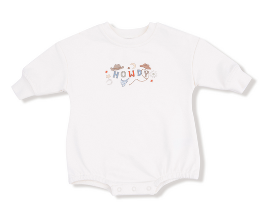 Sweatshirt Bubble With Howdy Silk Screen French Terry