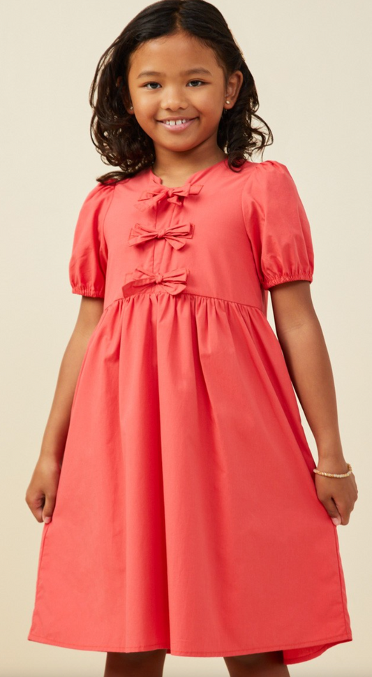 Poplin Ribbon Dress