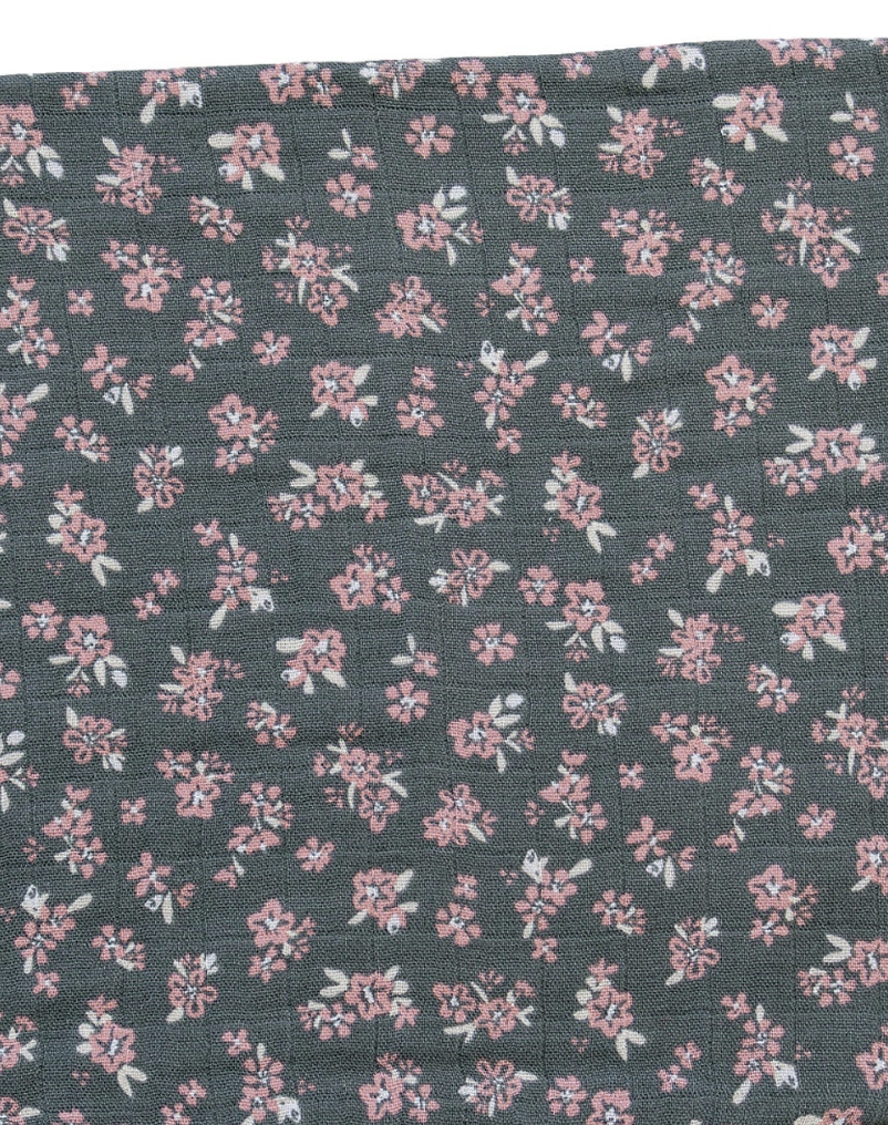 Olive Bloom Muslin Burp Cloth