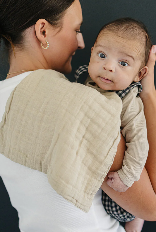 Oatmeal Muslin Burp Cloth