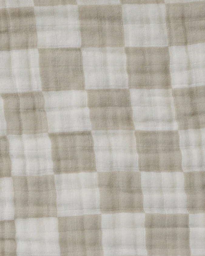 Taupe Muslin Burp Cloth