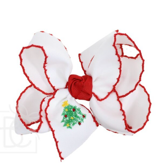Christmas Tree 4.5 Large Grosgrain Bow w/ Knot