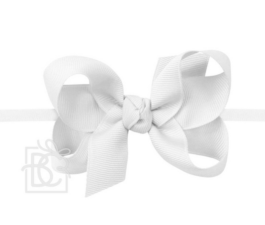 White 3.5" Pantyhose Headband