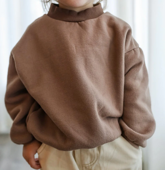 Brown Finley Fleece Pullover