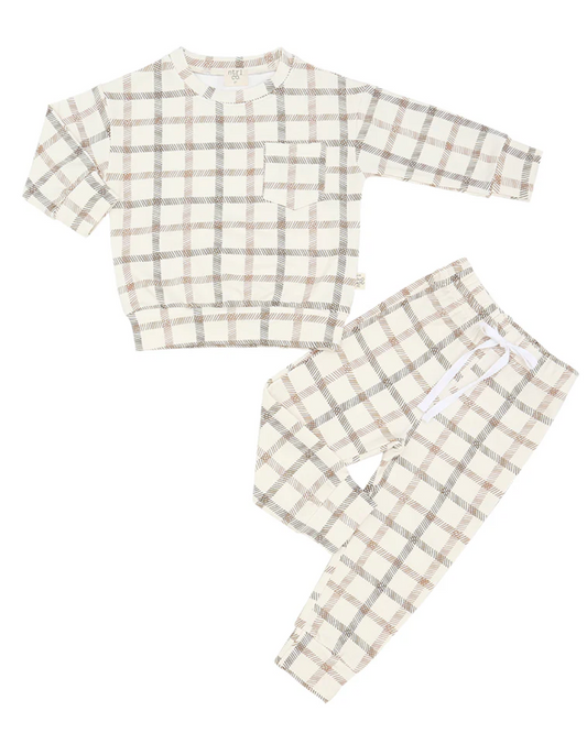 Plaid Jogger Set
