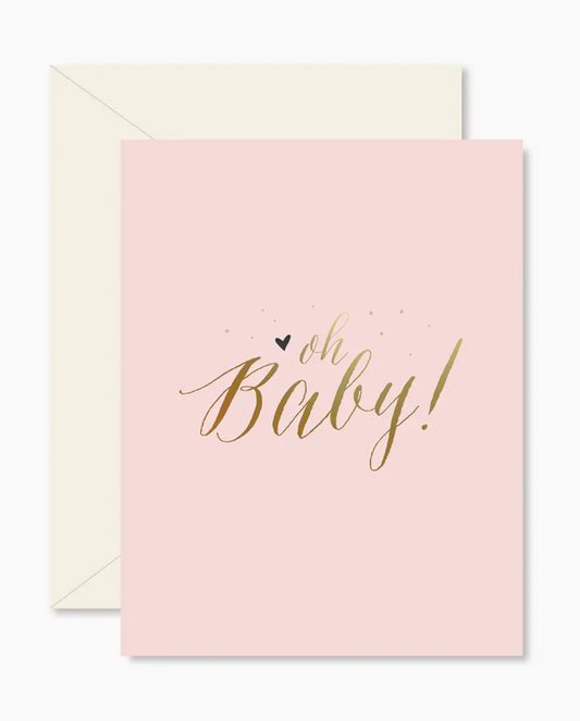 Pink Oh Baby Card