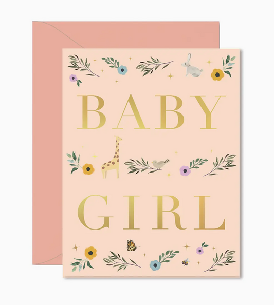 Baby Girl Storybook Card