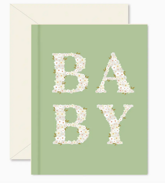 Spring Green Baby Blooms Card