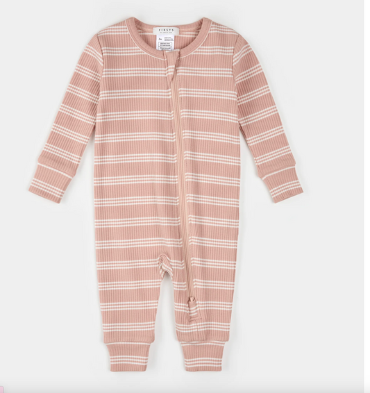 Rose Stripe Modal Rib Sleeper