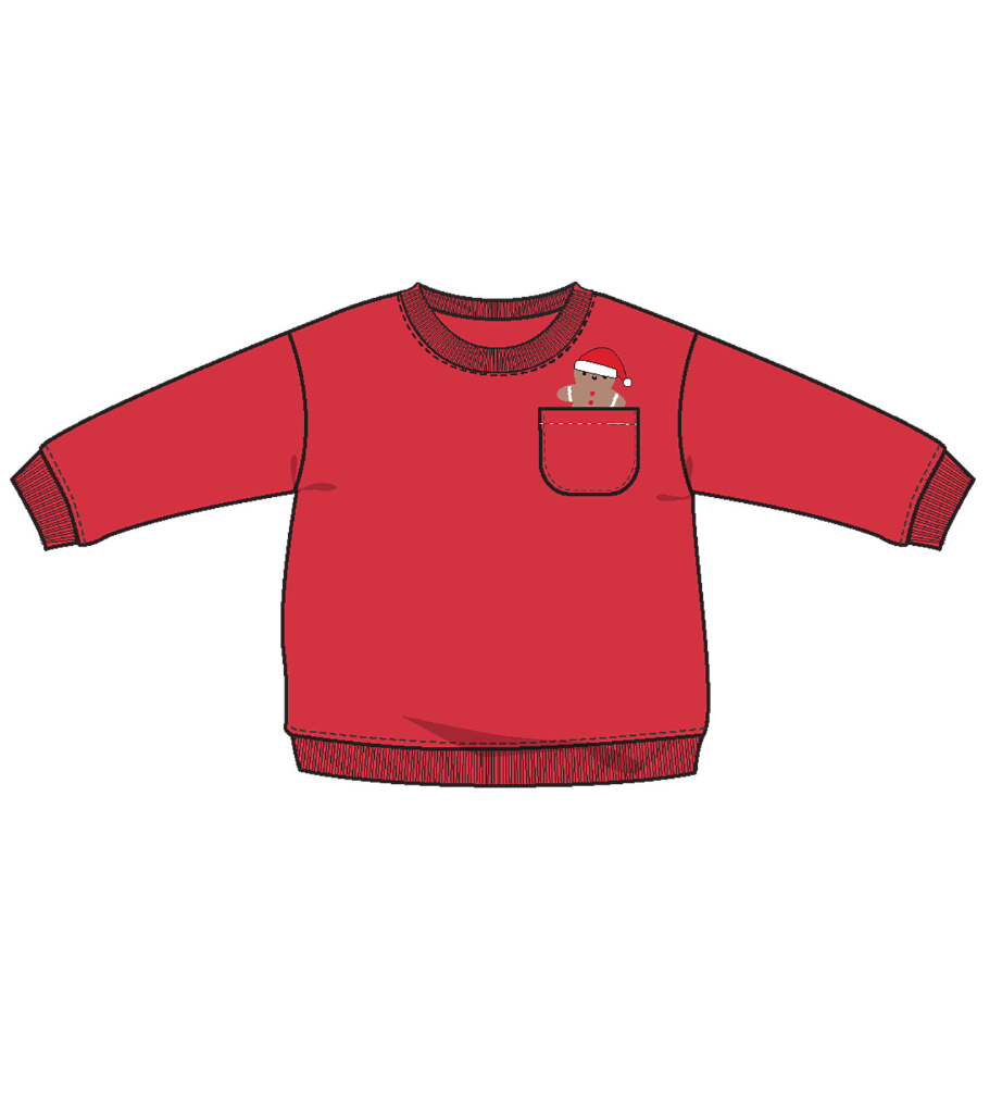 Gingerbread - Drop Sleeve Sweatshirt