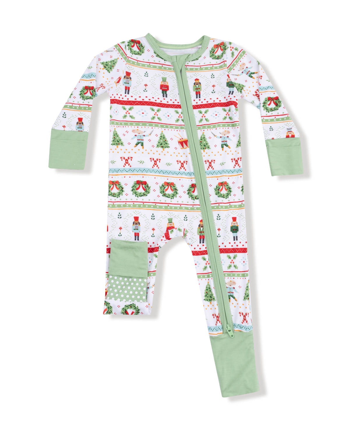 Nutcracker Fair Isle - 2 Way Zipper Romper