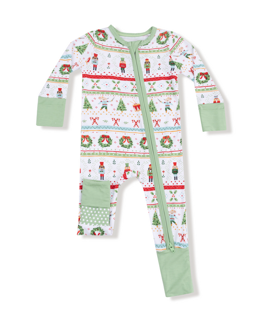 Nutcracker Fair Isle - 2 Way Zipper Romper