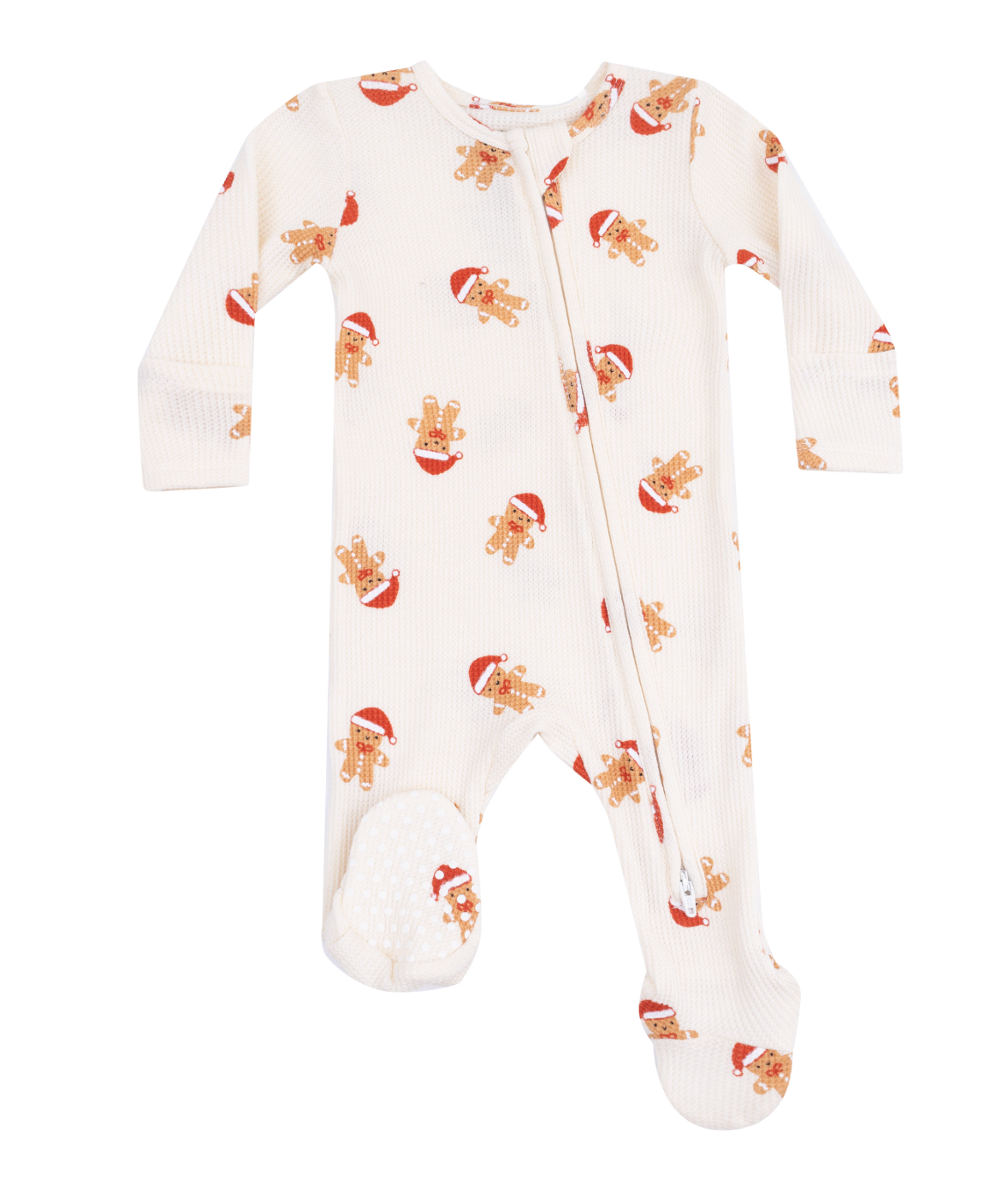 Gingerbread - 2 Way Zipper Footie