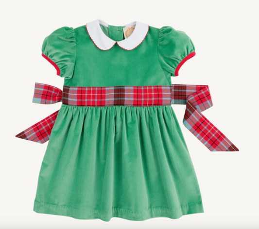 Cindy Lou Sash Dress (Velveteen)-