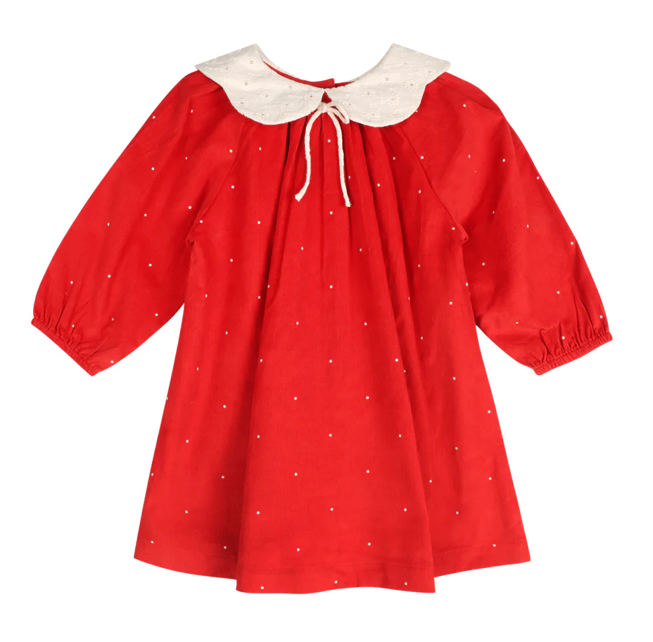 Christmas Carol Red Holiday Dress