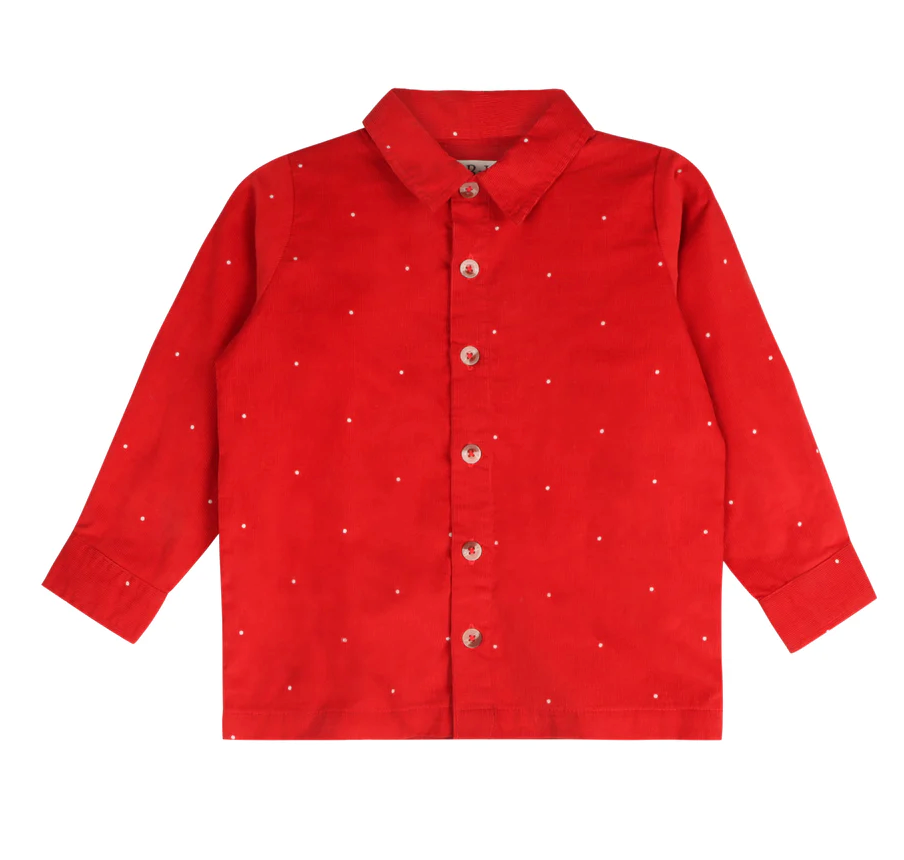 Christmas Carol Red Holiday Boy Shirt