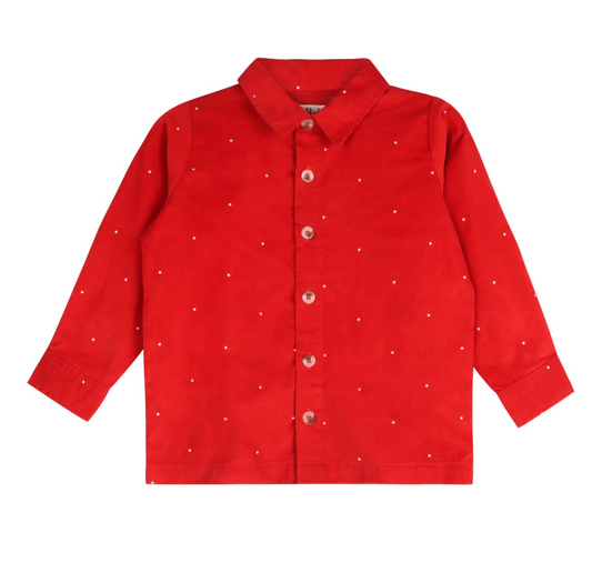 Christmas Carol Red Holiday Boy Shirt