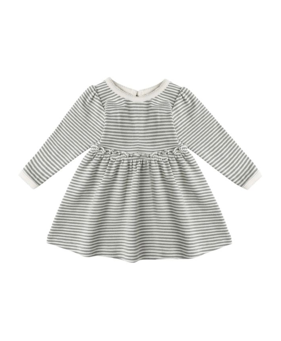 Alda Dress || Forest Stripe