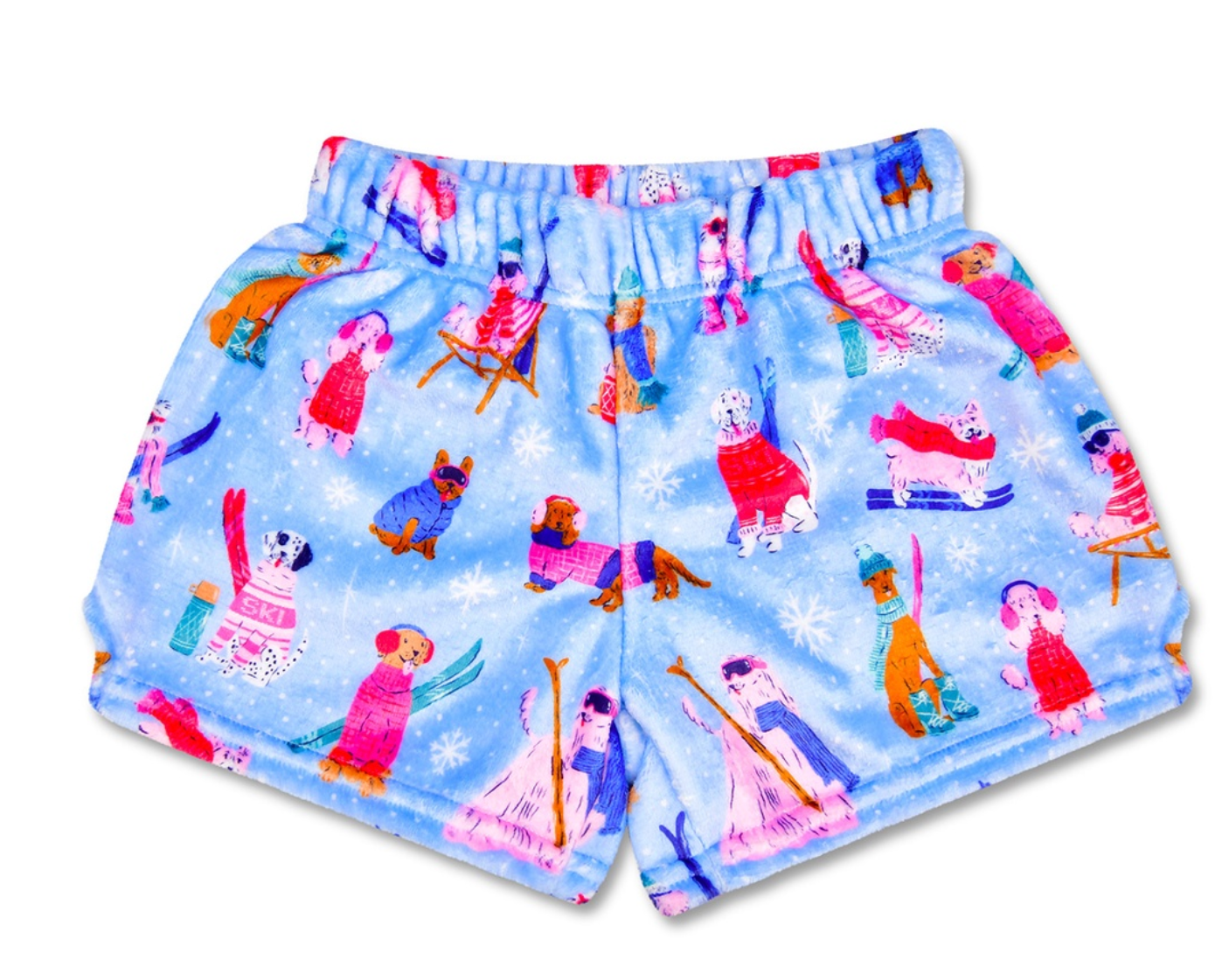 Ski Dogs Plush Shorts