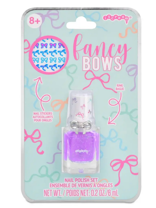 Fancy Bows Nail Polish & Ring Set