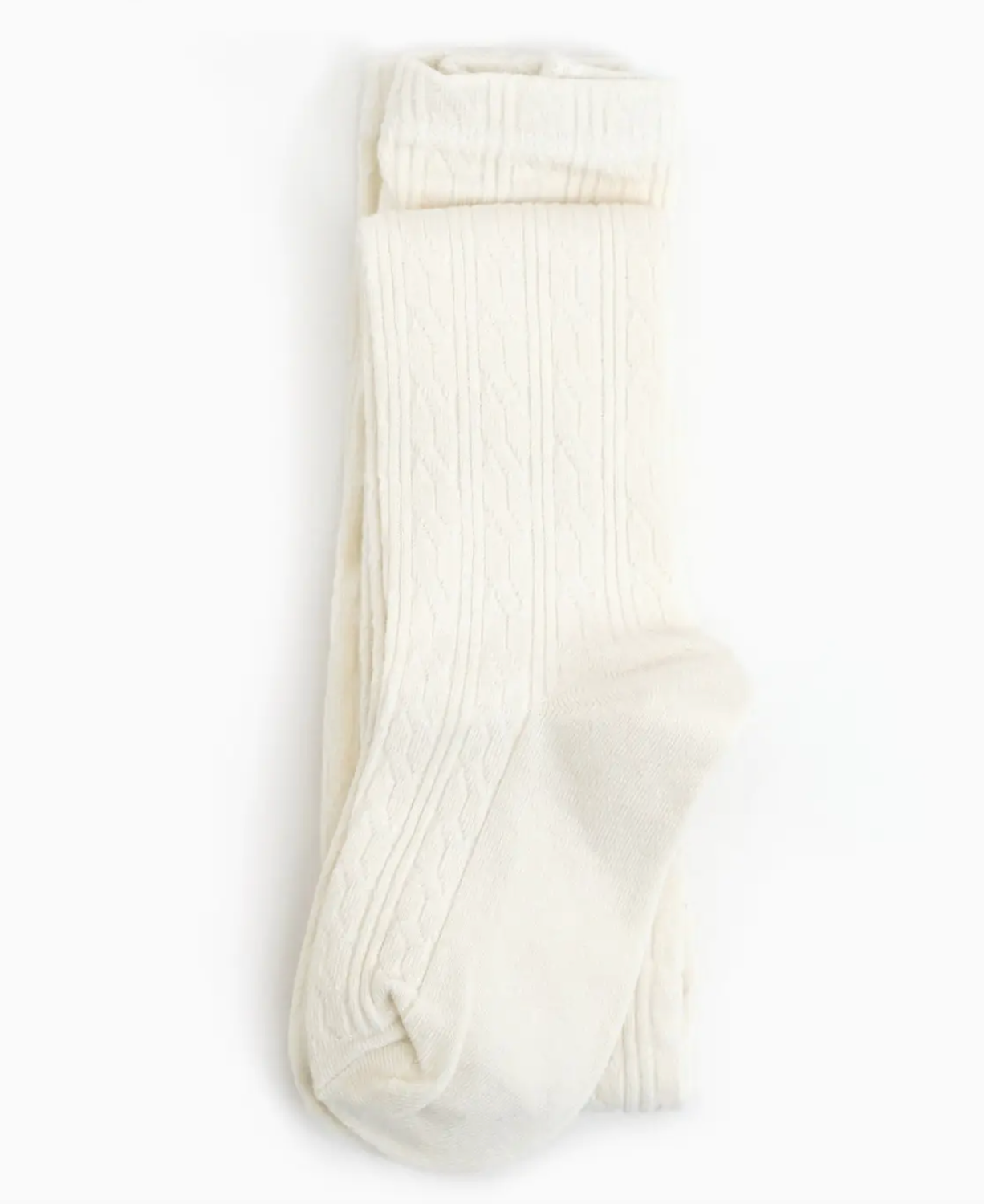 Ivory Cable Knit Tights