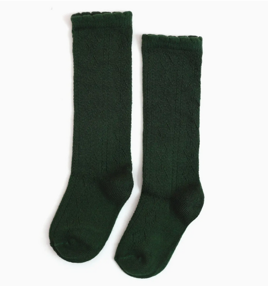 Forrest Scalloped Knee Highs