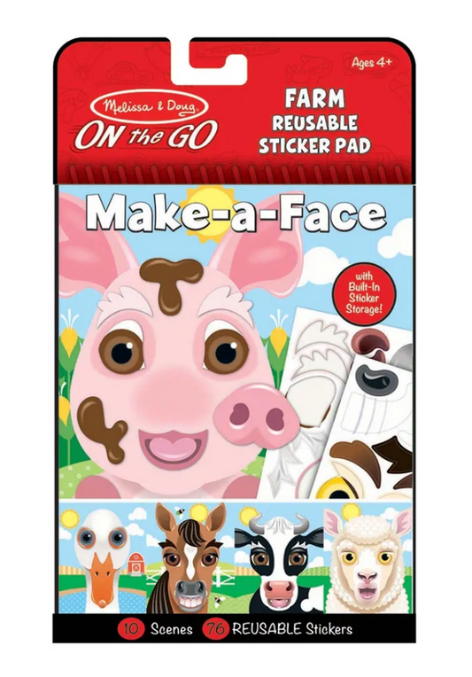 Make-a-Face Reusable Sticker Pad