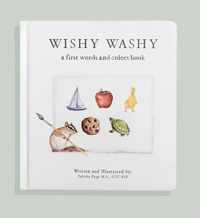 Wishy Washy: A Board Book of First Words and Colors