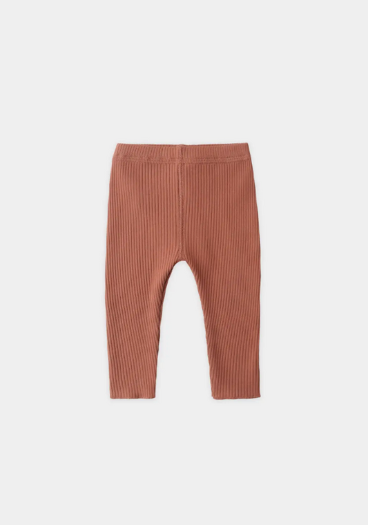 Ribbed Legging || Red