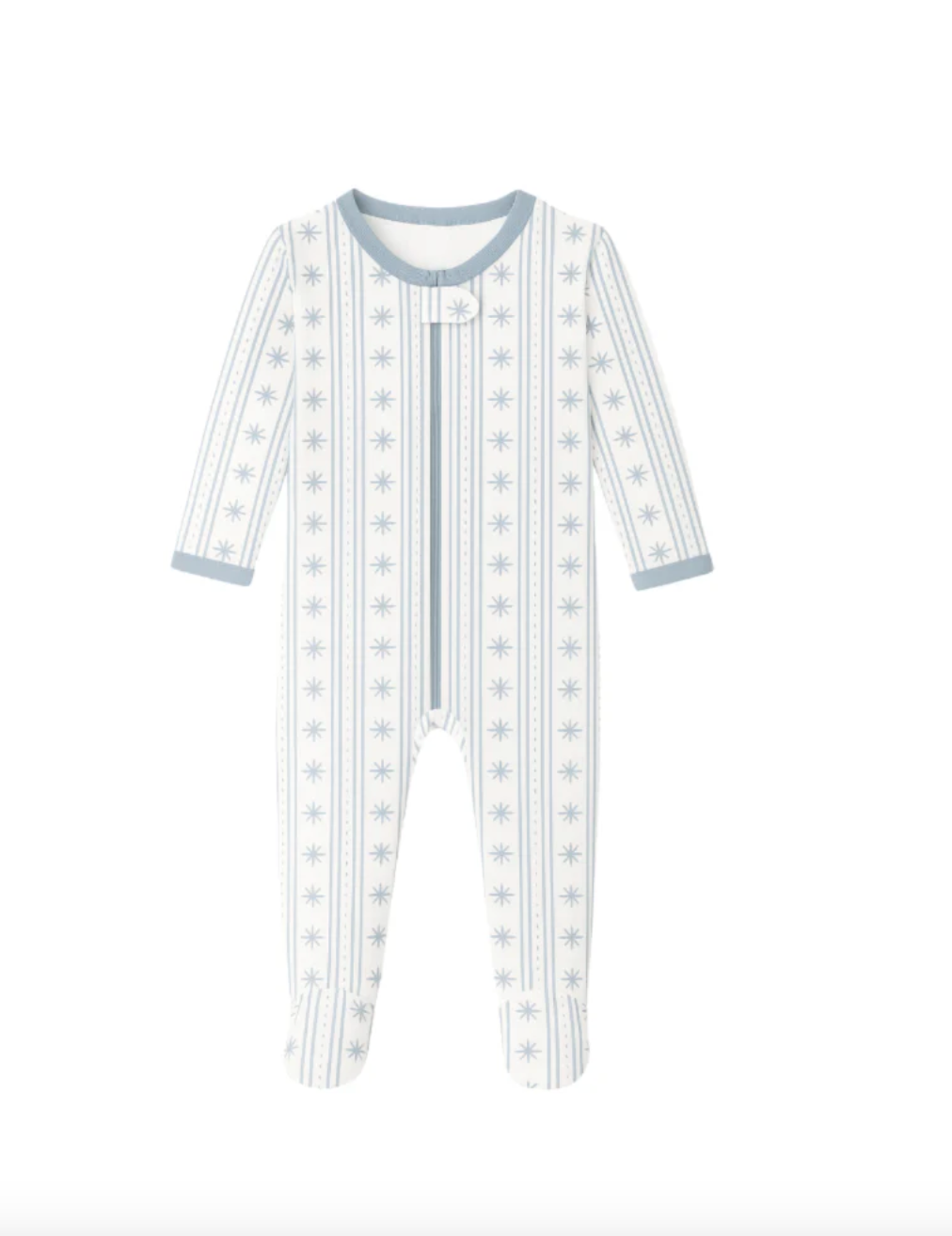 Blue Starlight Stripes Footie