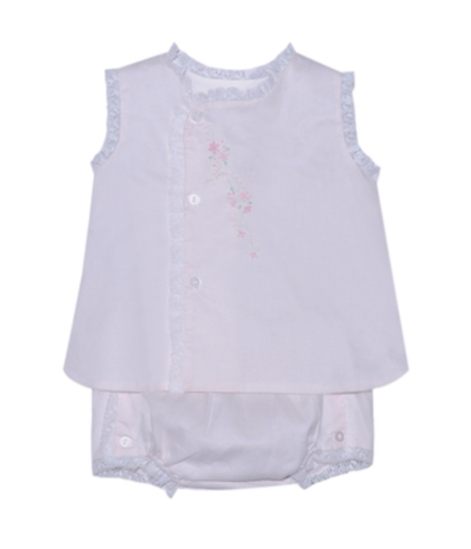 Pink Blanche Diaper Set
