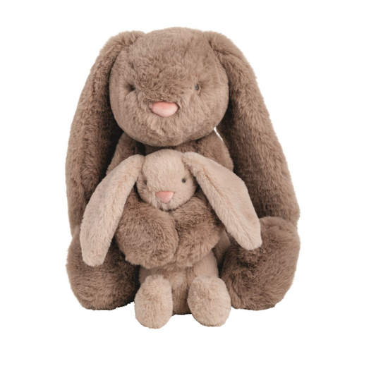 Mama & Baby Bunny Plush Set