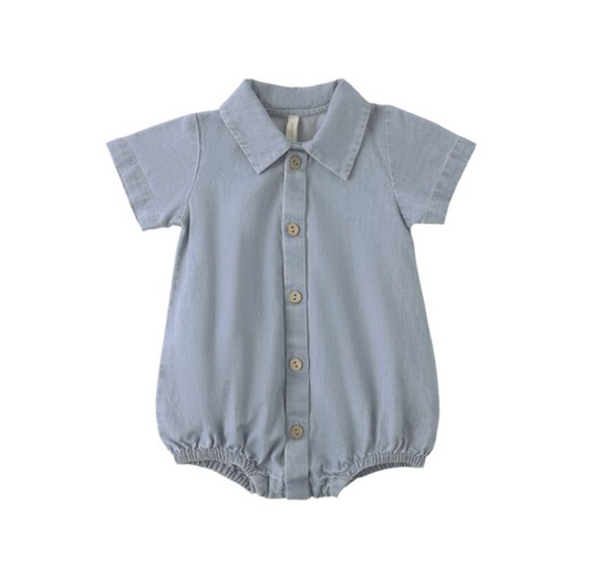 Matteo Romper || Chambray