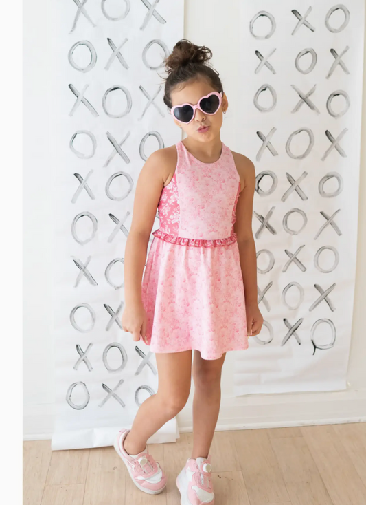 Athletic Dress - Pink Peony