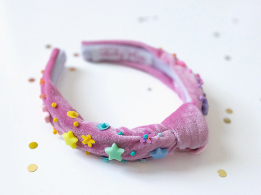 Beaded Headband - Happy Hues