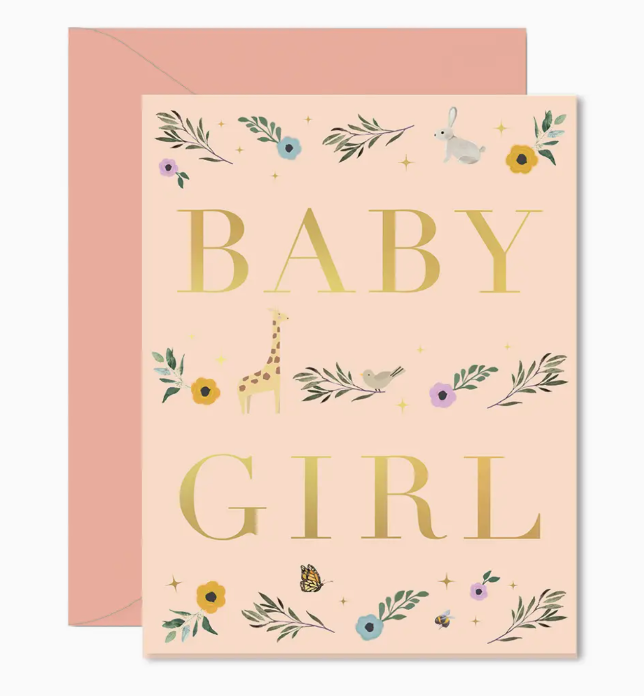 Baby Girl Storybook Greeting Card