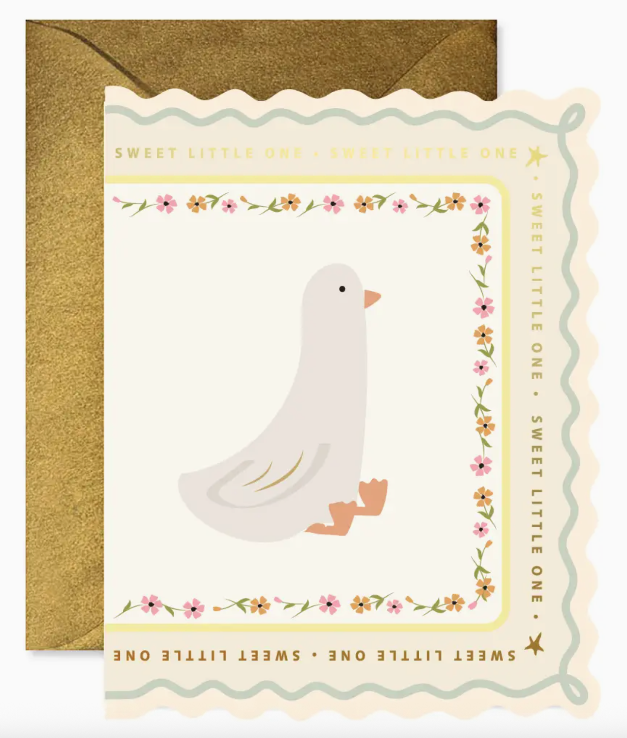 Sweet Little Goose Greeting Card
