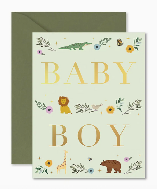Baby Boy Storybook Greeting Card