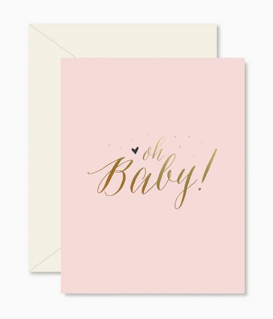 Pink Oh Baby! Greeting Card