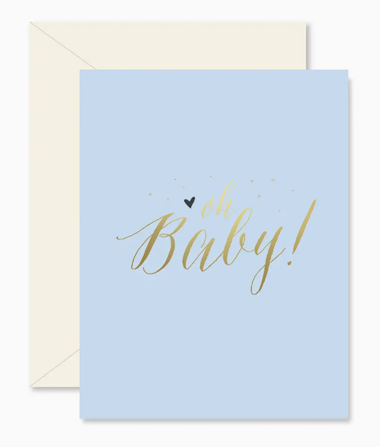 Blue Oh Baby! Greeting Card